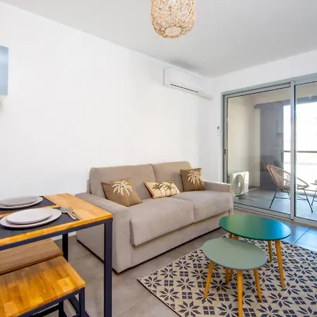 Port Golfe-juan Parking Wifi Climatisation Terrasse דירה